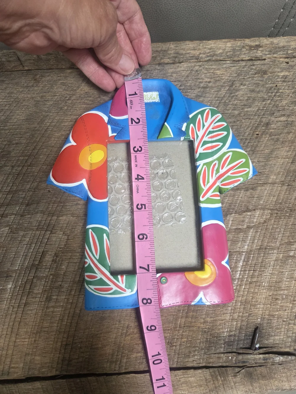 Tropical Aloha Shirt Photo Frame ~ Vacation ~ Bin PP